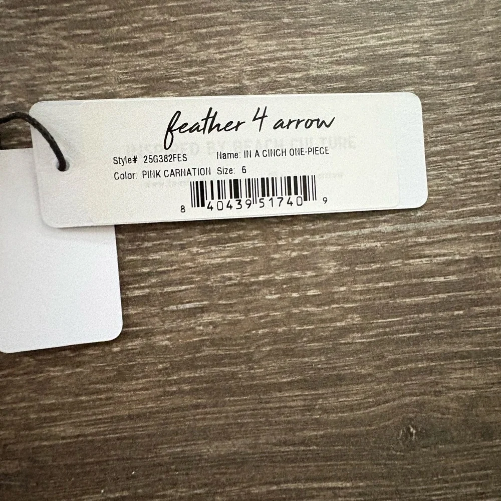 Feather 4 Arrow In a Cinch One Piece - Pink Carnation Size 6 NEW!